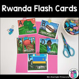Alphabet Flash Cards for Early Readers - Country of Rwanda