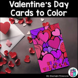 Valentine's Day Cards to Color - Valentine Craft Activities, Cards, Coloring