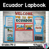 Ecuador Lapbook for Early Learners - A Country Study