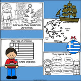 Christmas in Greece Mini Book for Early Readers - Christmas Activities