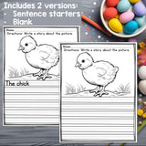 Easter Writing Prompts, Easter Picture Writing Prompts with Sentence Starters