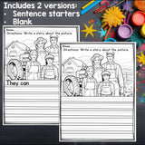 Farm Writing Prompts, Farm Animal Picture Writing Prompts with Sentence Starters