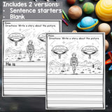 Space Writing Prompts, Outer Space Picture Writing Prompt with Sentence Starters