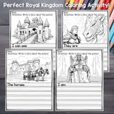 Royal Kingdom Writing Prompts, Medieval Picture Writing with Sentence Starters