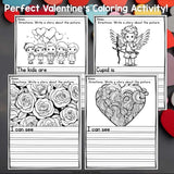 Valentine's Day Writing Prompts, Valentine Picture Writing with Sentence Starter