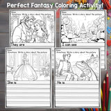 Fantasy Writing Prompts, Fantasy Picture Writing Prompts with Sentence Starters