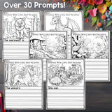 Fantasy Writing Prompts, Fantasy Picture Writing Prompts with Sentence Starters