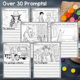 Labor Day Writing Prompts, Labor Day Writing Prompts with Sentence Starters