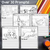 Pets Writing Prompts, Pets Picture Writing Prompts with Sentence Starters