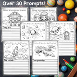 Space Writing Prompts, Outer Space Picture Writing Prompt with Sentence Starters