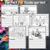 Vacation Writing Prompts, Vacation Picture Writing Prompt with Sentence Starters