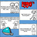 Decades: Life in the 1990s Mini Book for Early Readers