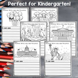 Independence Day Writing Prompts, July 4th Picture Writing Sentence Starters
