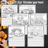 Thanksgiving Writing Prompts, Fall Picture Writing Prompt with Sentence Starters