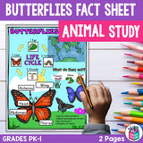 Butterflies Fact Sheet for Early Readers