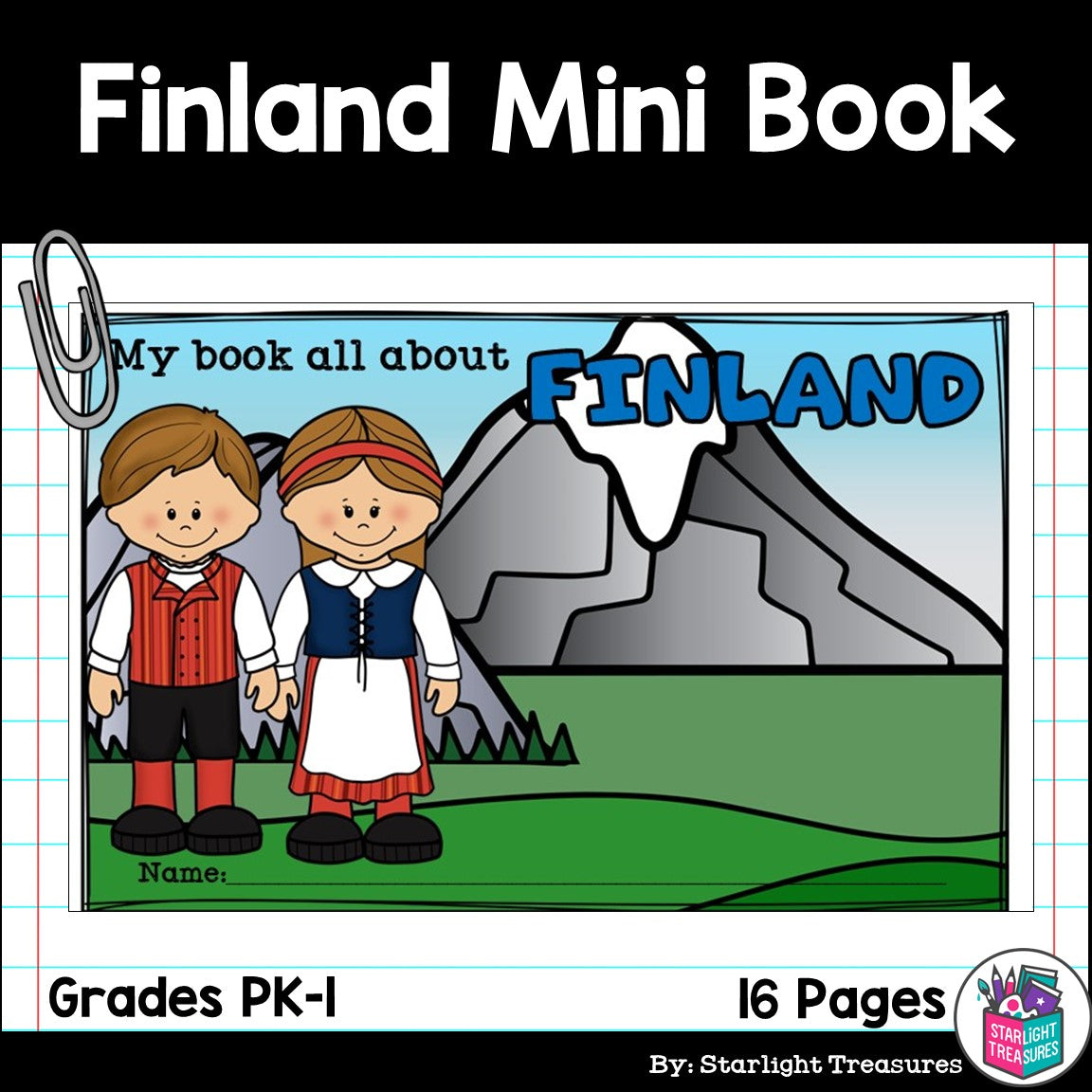 Finland Mini Book for Early Readers - A Country Study – Starlight Treasures  LLC, image size:1152x1152
