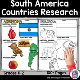 South America Countries Research Posters -  South American Country Posters