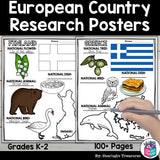 Europe Countries Research Posters - European Country Research Project
