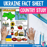 Ukraine Fact Sheet for Early Readers - A Country Study