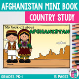 Afghanistan Mini Book for Early Readers - A Country Study