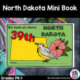 North Dakota Mini Book for Early Readers - A State Study