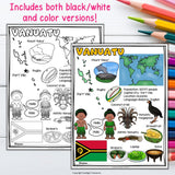 Vanuatu Fact Sheet for Early Readers - Country Study, Vanuatu Country Unit
