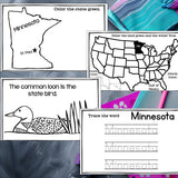 Minnesota Mini Book for Early Readers - A State Study