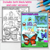 Butterflies Fact Sheet for Early Readers