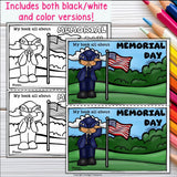 Memorial Day Mini Book for Early Readers