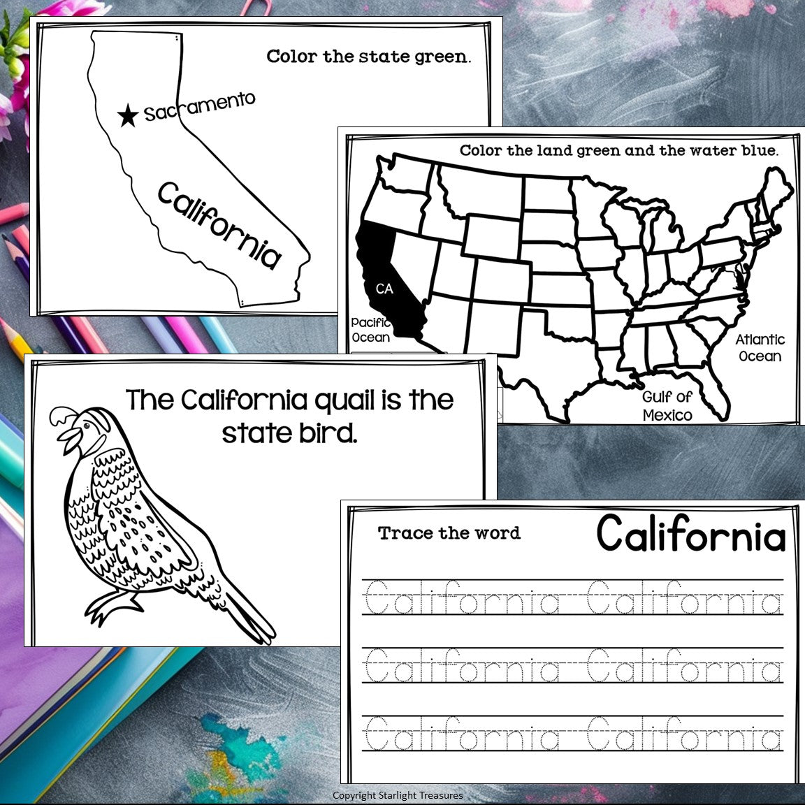 California Mini Book for Early Readers - A State Study – Starlight ...