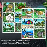 Alphabet Flash Cards for Early Readers - Country of Panama