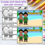 Vanuatu Mini Book for Early Readers - A Country Study, Vanuatu Country Study