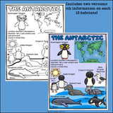 Arctic and Antarctic Animal Habitats Fact Sheets for Early Readers