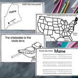 Maine Mini Book for Early Readers - A State Study
