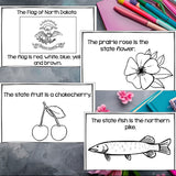North Dakota Mini Book for Early Readers - A State Study