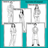 Asian American Pacific Islanders Research Posters, Coloring - Research Project
