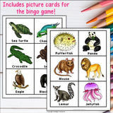 Animal Bingo Cards for Early Readers - Animals Bingo FREEBIE
