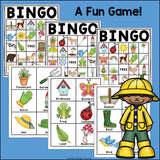 Spring Bingo Cards for Early Readers - Spring Bingo FREEBIE