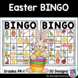 Easter Bingo Cards for Early Readers - Easter Bingo FREEBIE