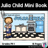 Julia Child Mini Book for Early Readers: Women's History Month