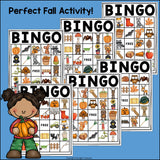 Fall Bingo Cards for Early Readers - Autumn Bingo FREEBIE