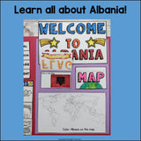 Albania Lapbook for Early Learners - A Country Study
