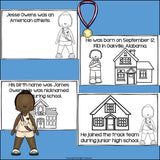 Jesse Owens Mini Book for Early Readers: Black History Month
