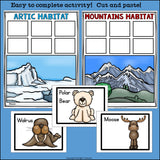 Animal Habitats Sorting Mats for Early Readers - Animal Habitats FREEBIE