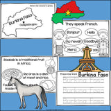 Burkina Faso Mini Book for Early Readers - A Country Study