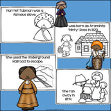 Harriet Tubman Mini Book for Early Readers: Black History Month