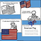 American Flag Mini Book for Early Readers