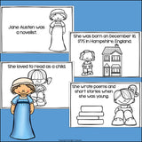 Jane Austen Mini Book for Early Readers: Women's History Month