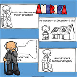 Martin Van Buren Mini Book for Early Readers: Presidents' Day