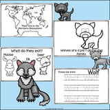Wolves Mini Book for Early Readers